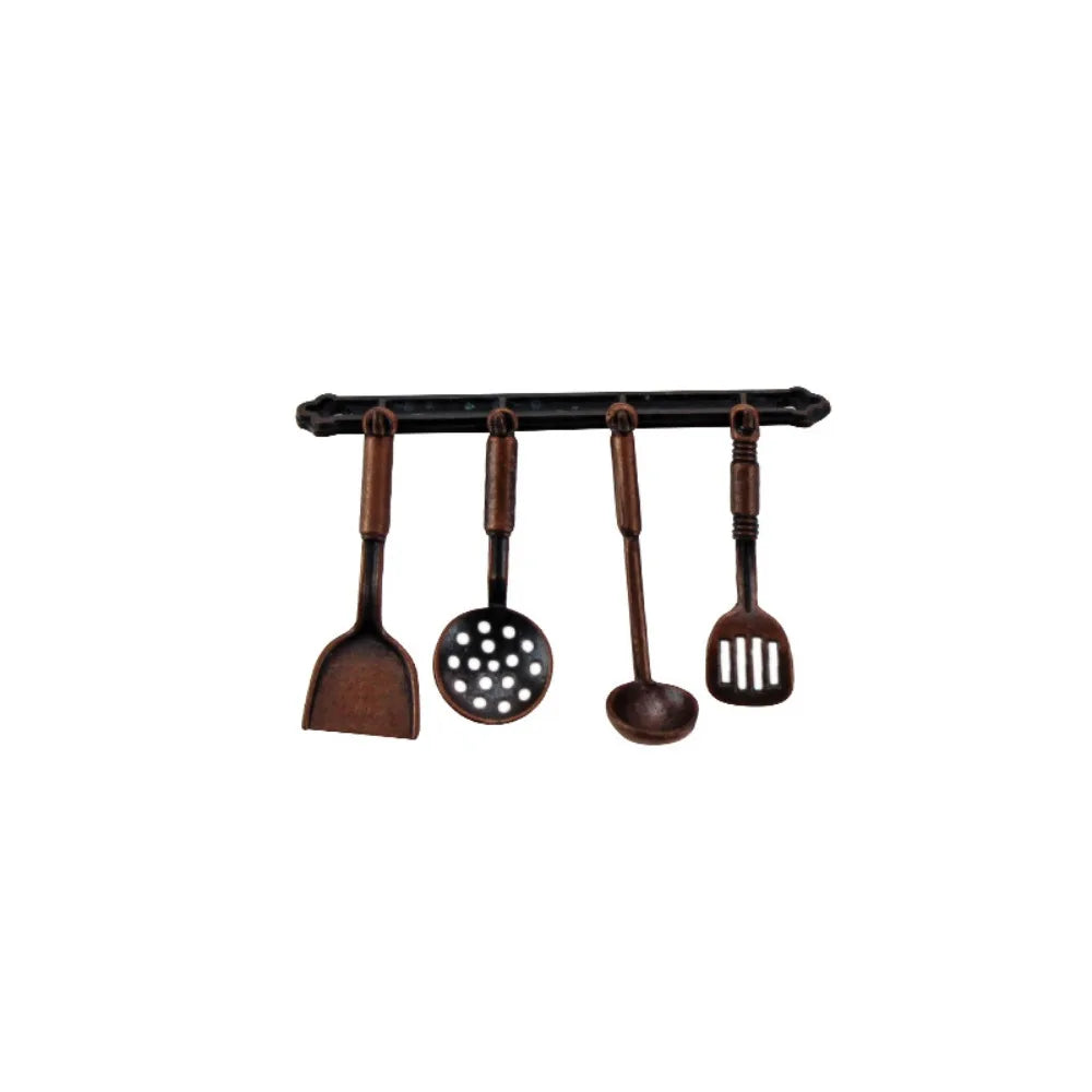 Kettle Mini Kitchen Utensils Sets Cookware 1:12 Scale Mini Kitchen Cooking Kit Alloy Doll Kitchen Set Kids Playing House Toys