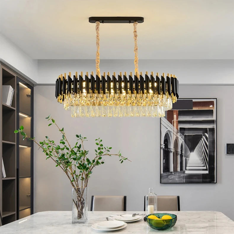Luxury Modern Living Room Crystal Ceiling Chandelier Lighting Light Lustre Indoor Dining Bedroom Home Decor Hanging Pendant Lamp