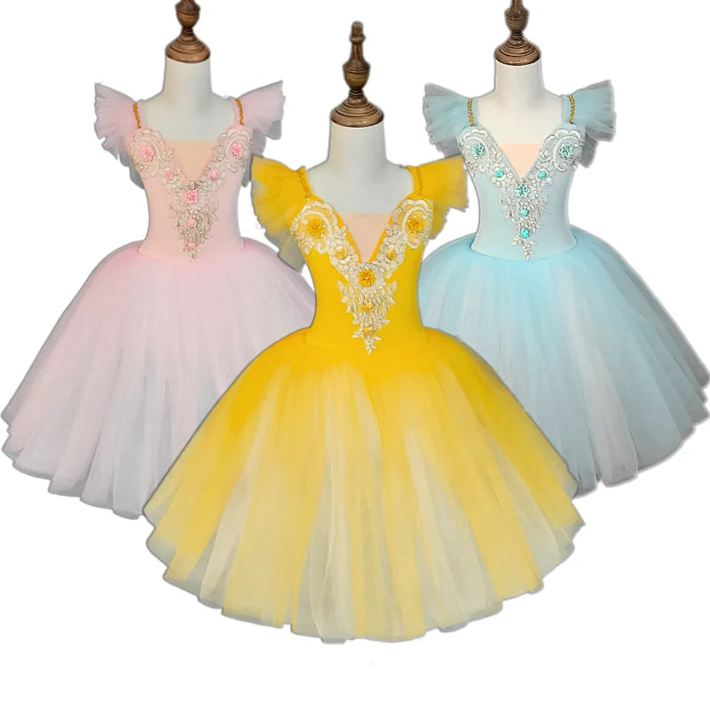 Girls' ballet skirt, school dance performance skirt, children's ballet skirt, girls' dance skirt, ballet performance costumes