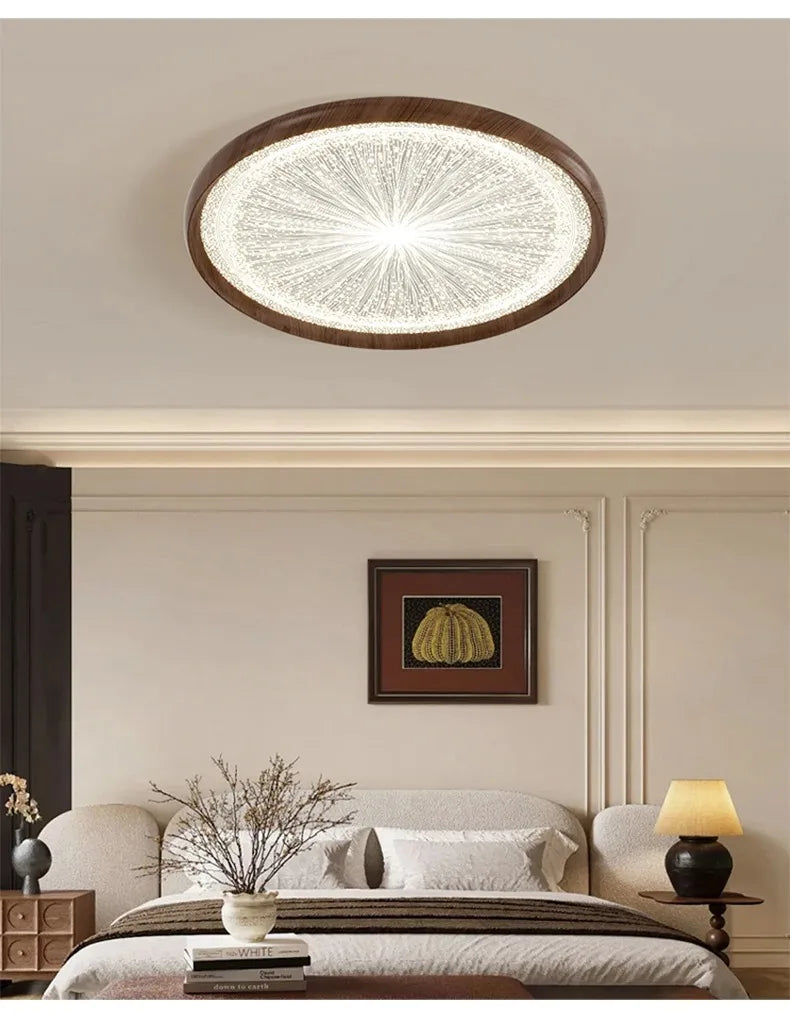 2026 New Modern LED Ceiling Lamp For Living Room Restaurant Round Lighting Fixture Bedroom Study Home Decor Firework Panel Lamp