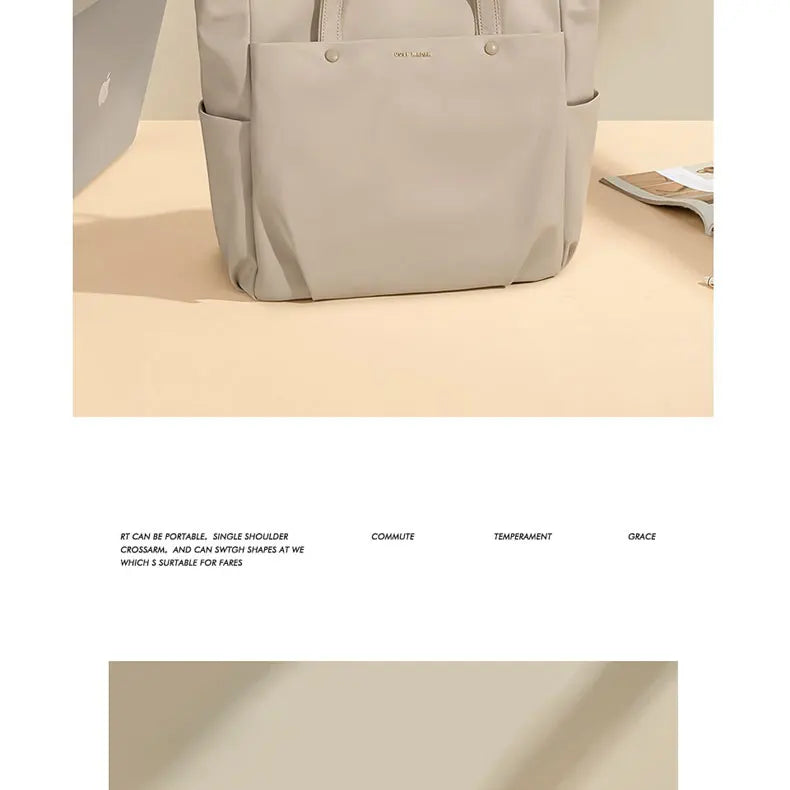 GOLF Women's Shoulder Bag Urban Commuter Large Capacity Computer Tote Bag Lightweight Travel Simple Design for College Students