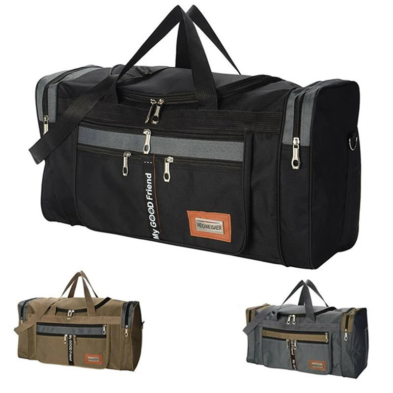 Travel Bag Large Capacity Handbag Portable Outdoor Carry Luggage Convenient Practical Male's Weekend Duffle Bags Random Letters