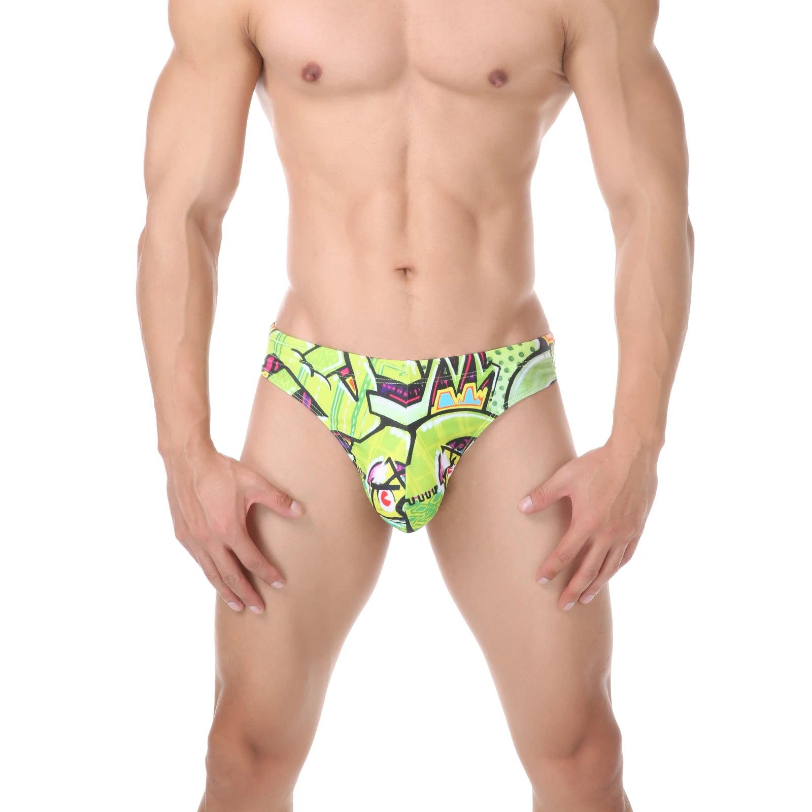 Men Swimming Trunks Sexy Low-waisted Briefs Bikini Summer Sport Beach Shorts Swimsuit Swimwear Bathing Suit Surfing Swim Briefs
