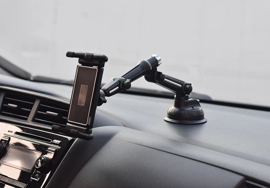 Dashboard Tablet Holder for Car Suction Car Mount with for All 7"-15" Pad Tablet and 4" - 7"Folding Screen/Straight Panel Phone