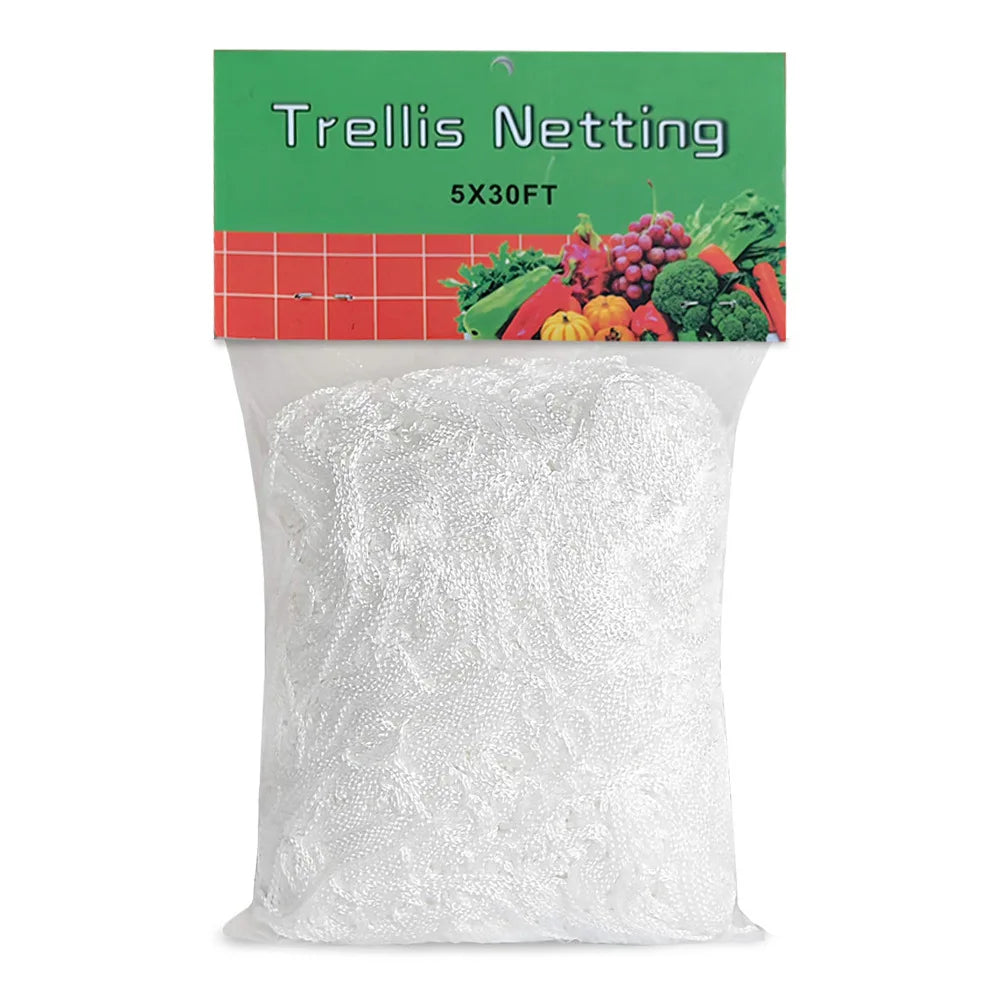 Garden Plant Trellis Netting Garden Square Mesh Netting for Climbing Plants Outdoor, Fruits, Vegetables, Vines, Grow Tents