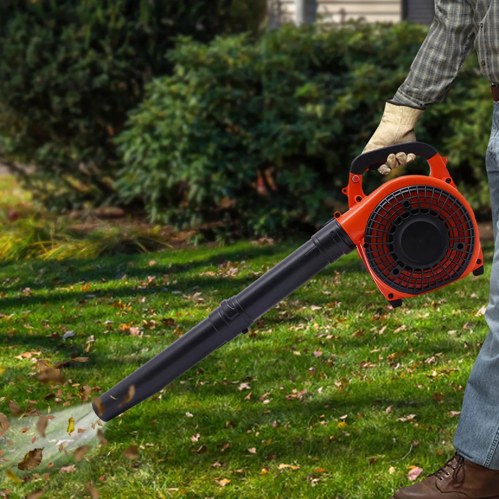 Gasoline Leaf Blower 25.4cc,Gas-Powered Leaf Blower with 25.4cc Engine,Anti-Suction Mesh,Ergonomic Handle for Yard and Lawn Care