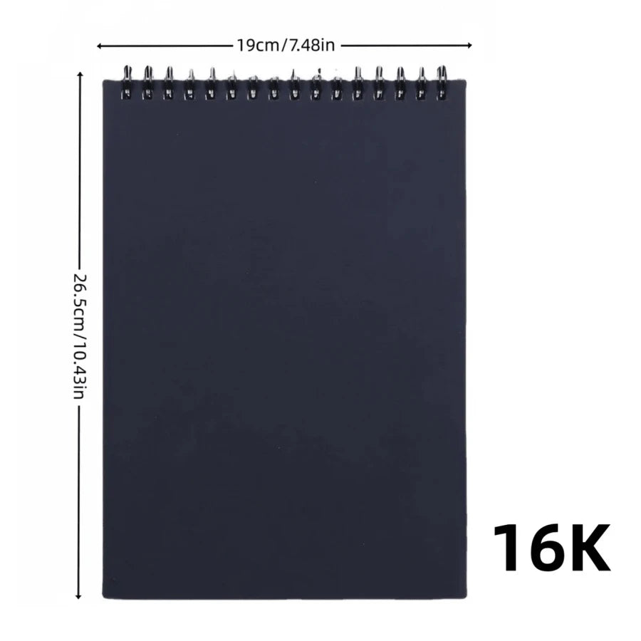 30 sheets of A4, A5, A6, 16K roll sketchbooks, spiral binding, environmentally friendly thick paper, acid-resistant.