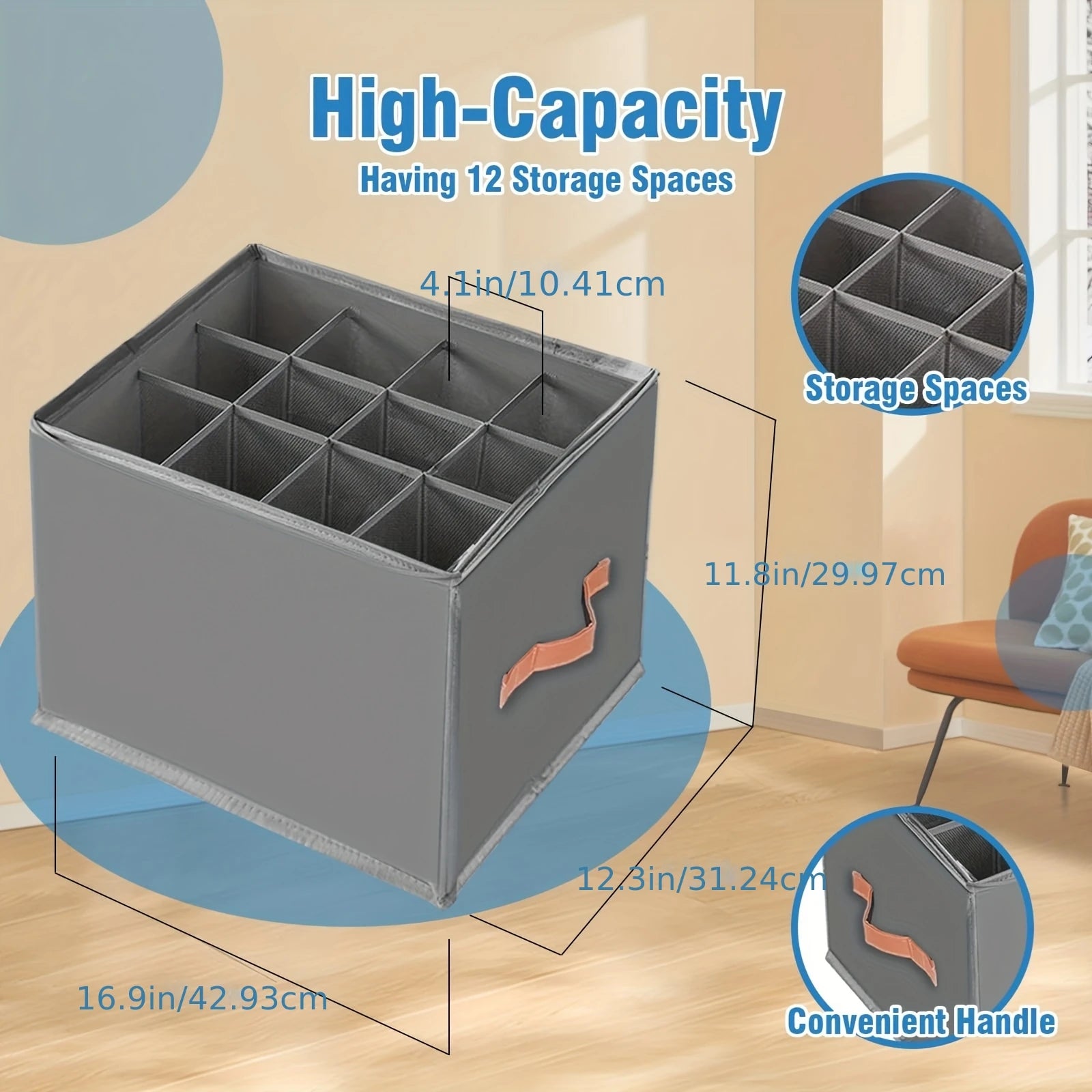 1pcs Shoe Organizer for Closet Foldable Oxford Fabric Shoe Storage Box for Sneakers Sandals for Clothes Shoe Storage Organizer