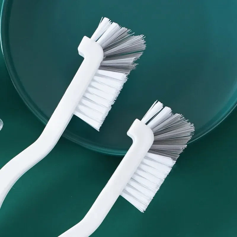 Cleaning Cup Brush Japanese Style Sink Brush  with Long Handle Elbow Design Tail Hole Wall Hanging Crevice Cleaning Accessories