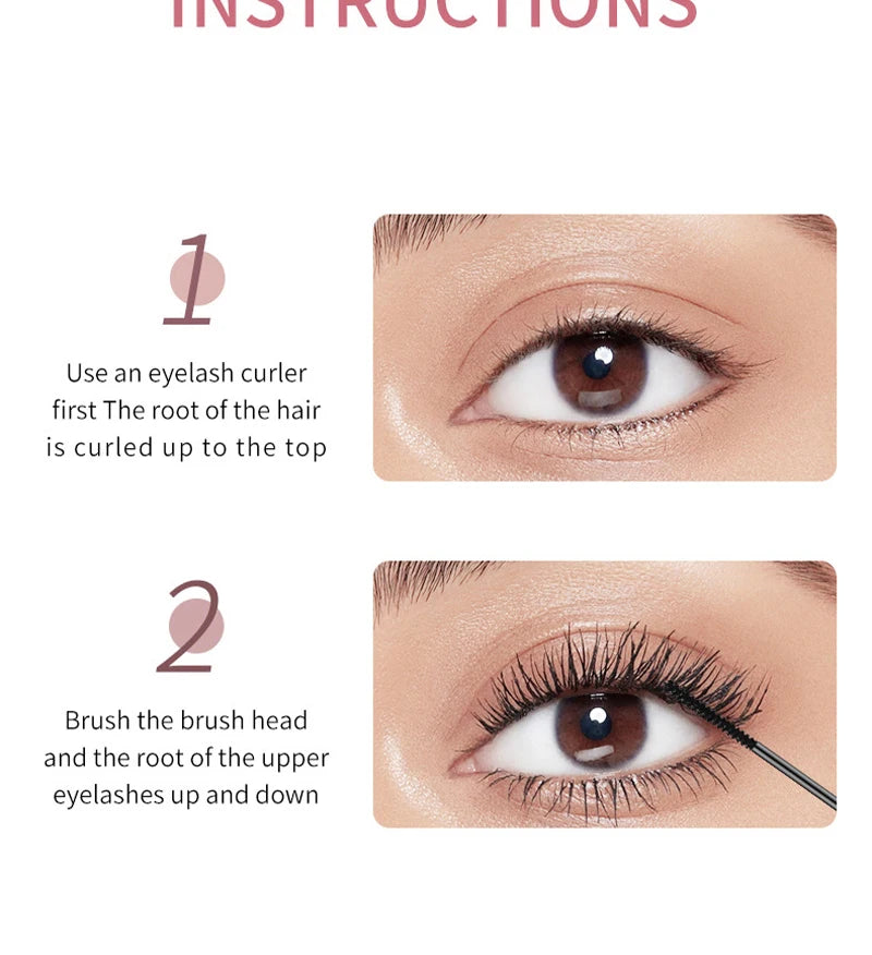 Mascara is waterproof and non-makeup taken off, lengthened, encrypted, slender, curled and long-lasting and non-smudge base