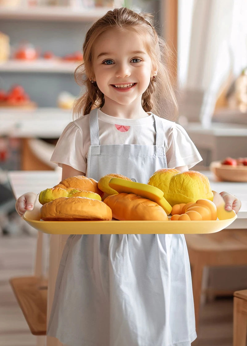 Children Pretend Play Kitchen Toys Sets Simulation Dessert Bread Food Cooking Games Play House Party Activities Games Girl Toys