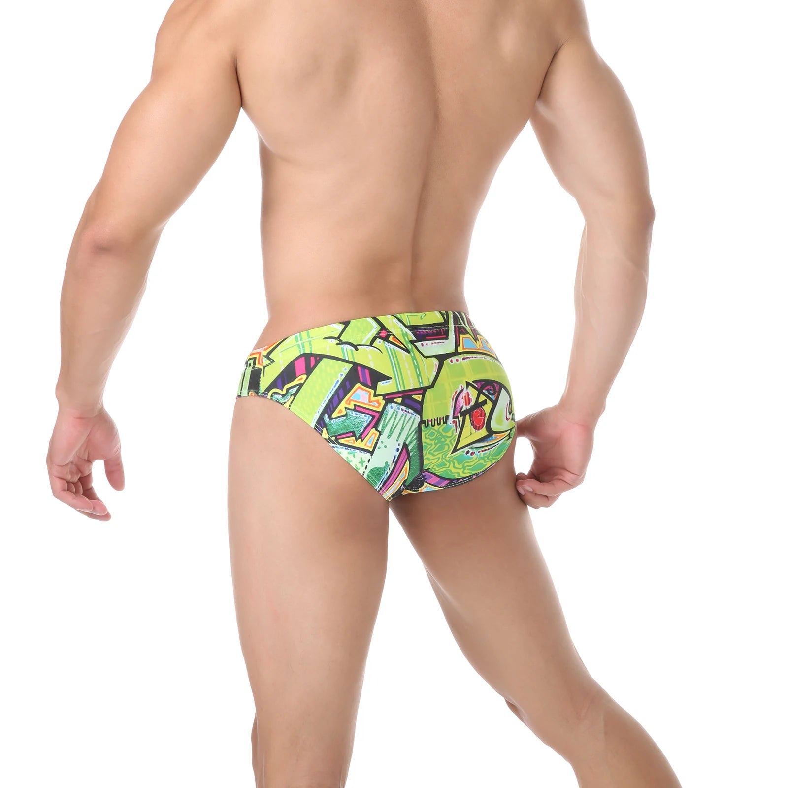 Men Swimming Trunks Sexy Low-waisted Briefs Bikini Summer Sport Beach Shorts Swimsuit Swimwear Bathing Suit Surfing Swim Briefs