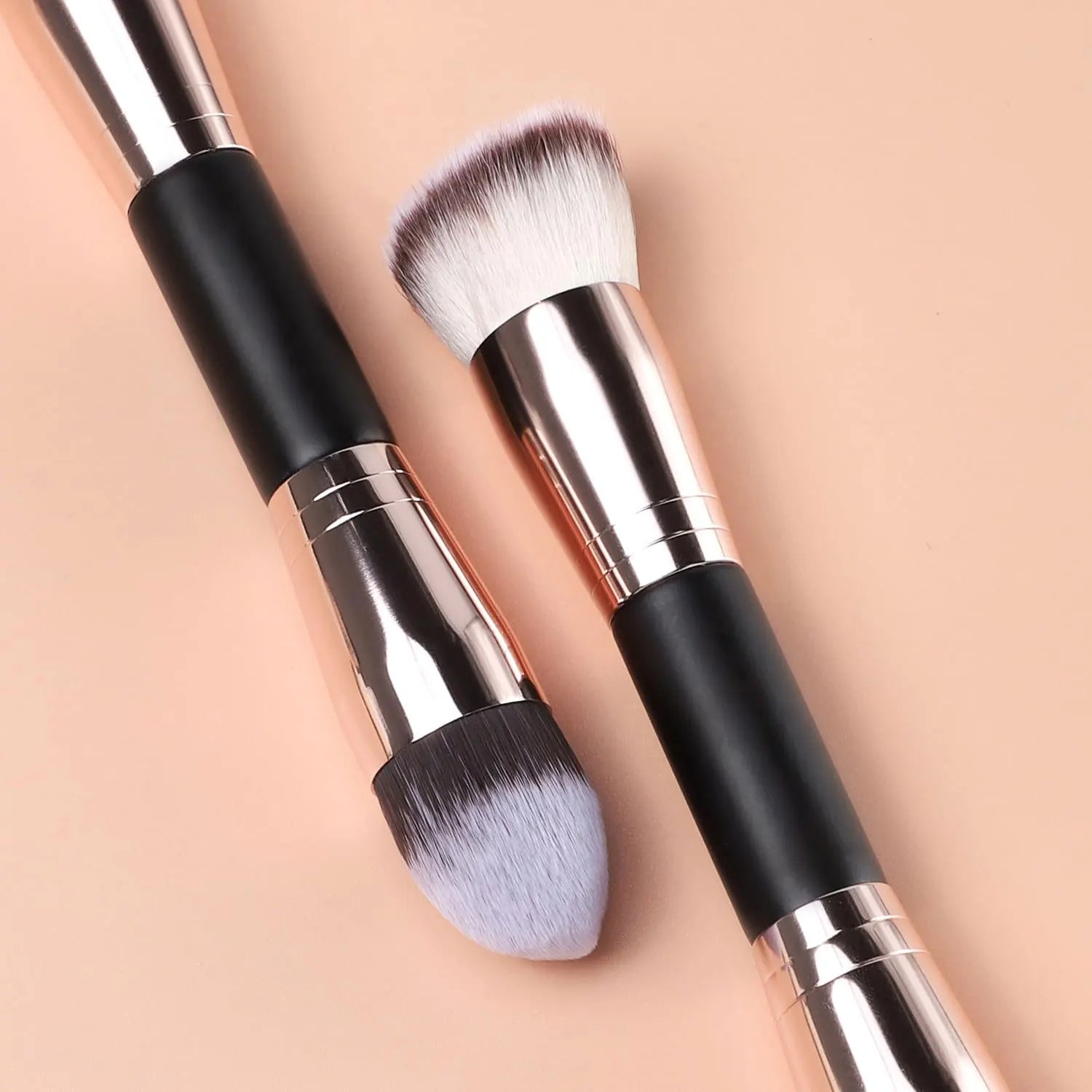 Foundation Makeup Brush, Double Ended Makeup Brushes For Blending Liquid Powder, Concealer Cream Cosmetics, Blush Brush
