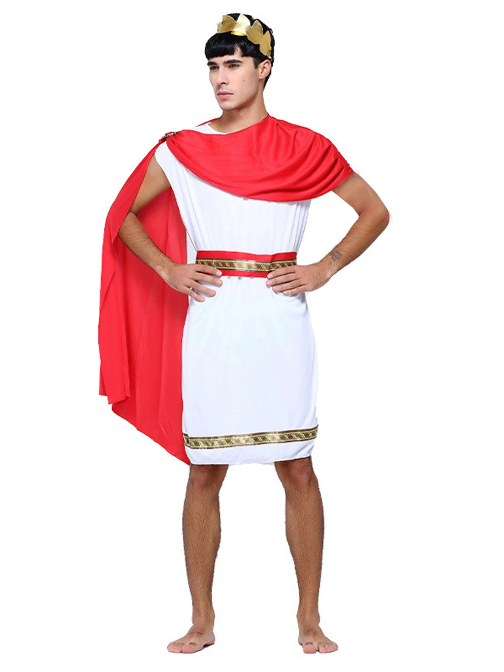 Carnival Ancient Greek Costume Cosplay Grecian Toga Suits Roman Robe Clothing Halloween Party Costume For Adult Men
