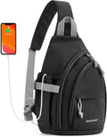 BAGSMART Chest Bag for Men Shoulder Bag Cool Style Casual Lightweight Mini Male Crossbody Bag Perfect for Travel and Daily Use