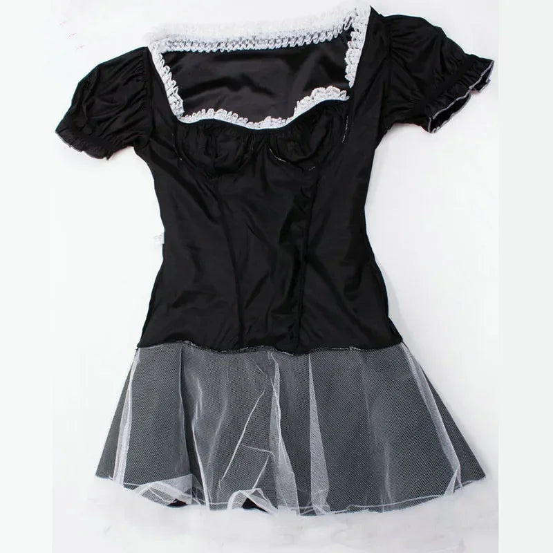 Cute French Maid Costume Cosplay Lolita Costume Cosplay Halloween Party Fancy Dress Up
