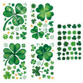 1/5Pc St. Patrick's Day Theme Double-Side Window Stickers Shamrock Wall Sticker for Home Irish Saint Party Background Decoration