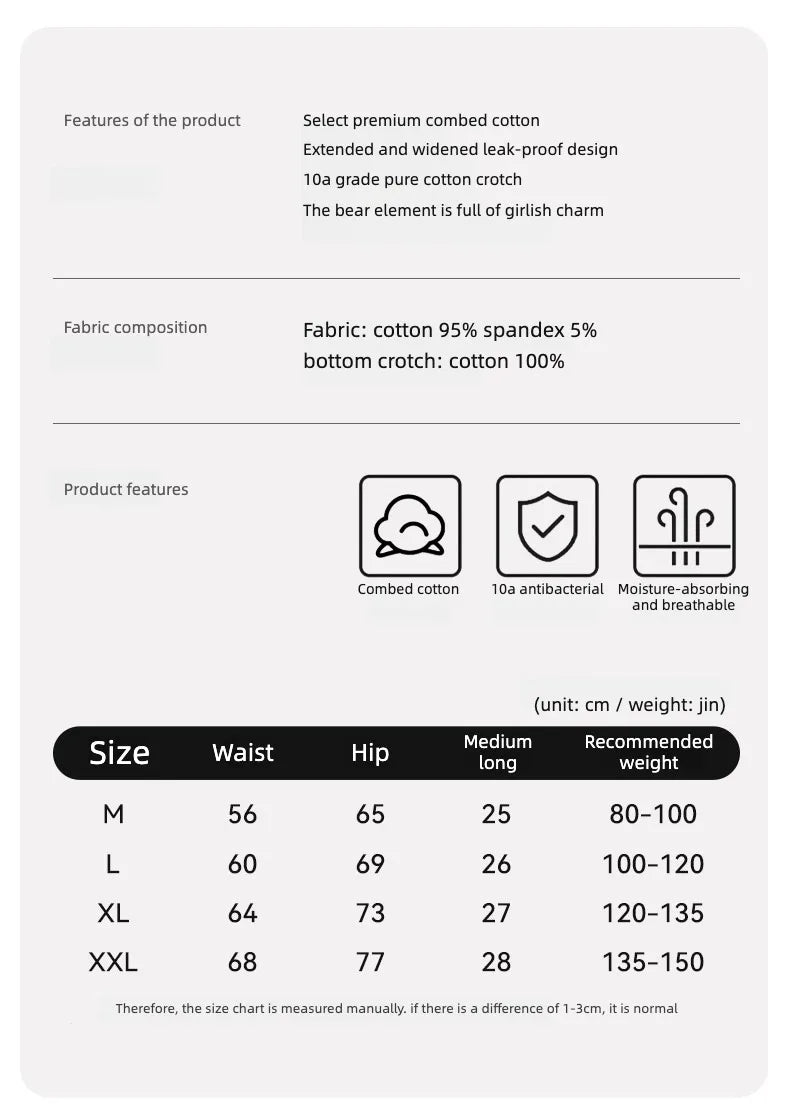 Women's Menstrual Panties Woman Reusable Menstrual Pads Period Underwear Women's Cotton Briefs Menstruation Sexy Super Absorbent