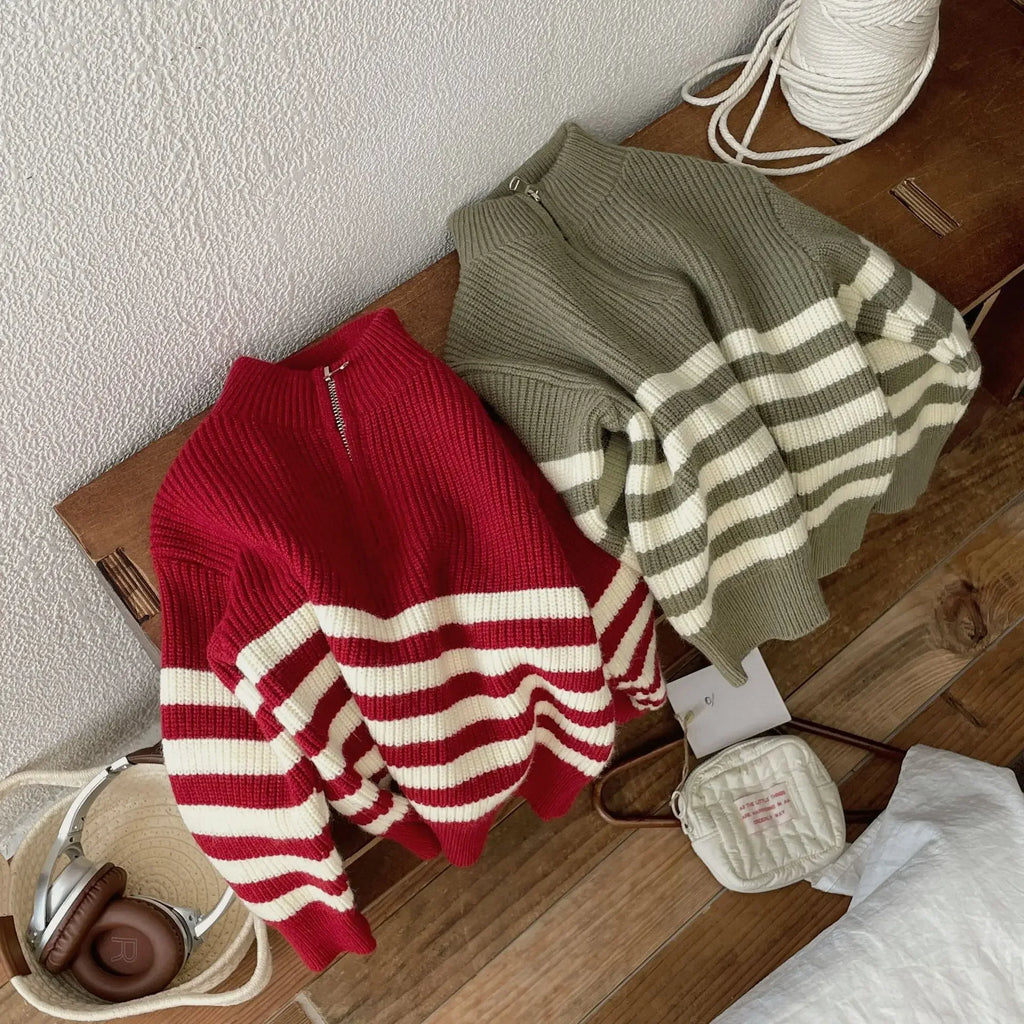 Childrens Clothing Sweater New Autumn 2024 New Loose and Versatile Casual Sweater