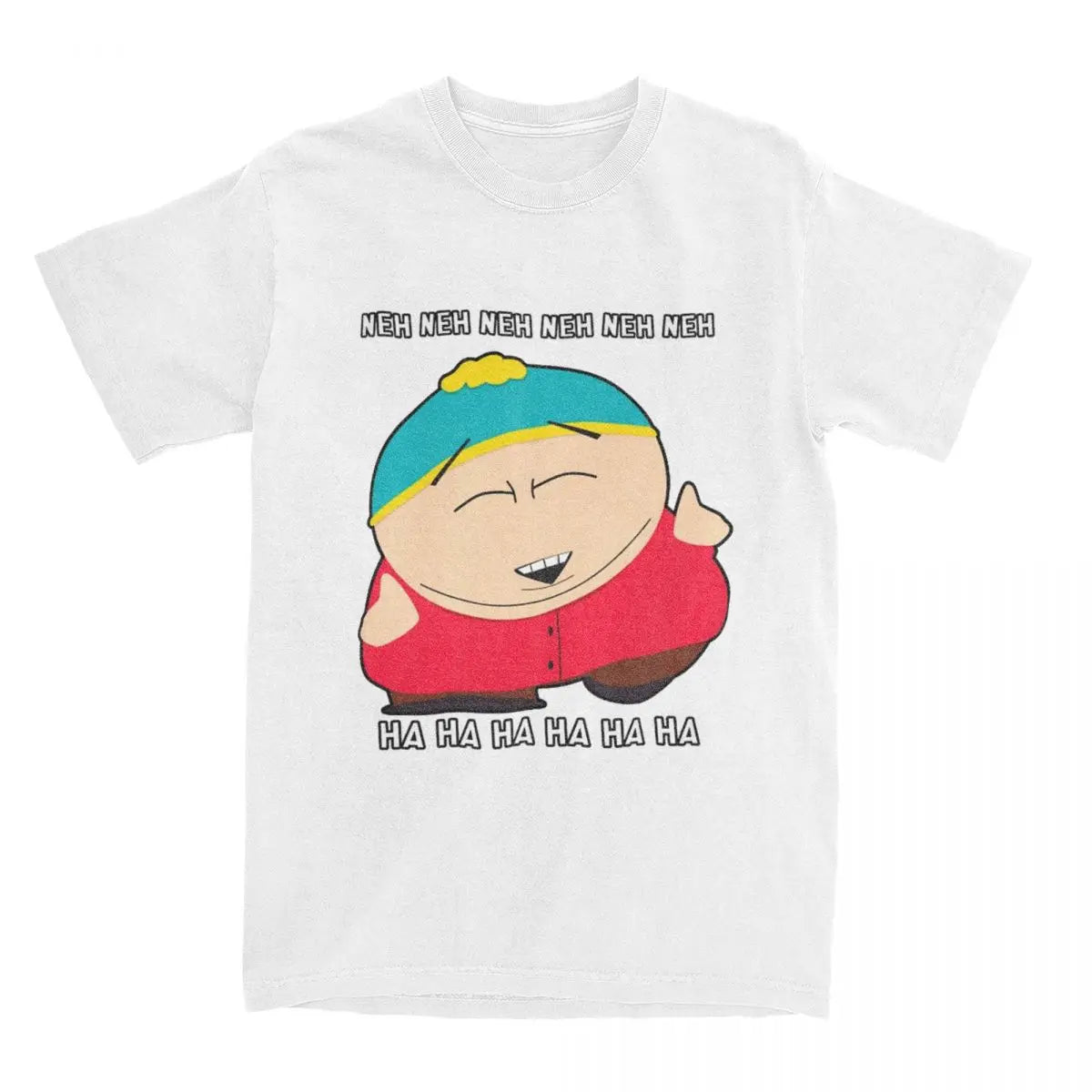 Oversized T Shirt Southparks Eric Cartman Neh Neh Ha Ha 100% Cotton T-Shirts Trending Tshirt for Man Summer Y2K Fun Clothes