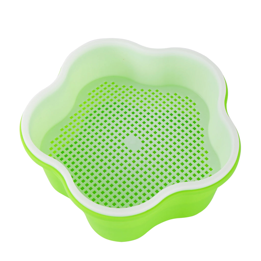 Sprout Planting Pot Bean Sprouter Seedling Tray Wheat Grass Growing Germination Healthy Sprouts for Salads Home Garden Supplies