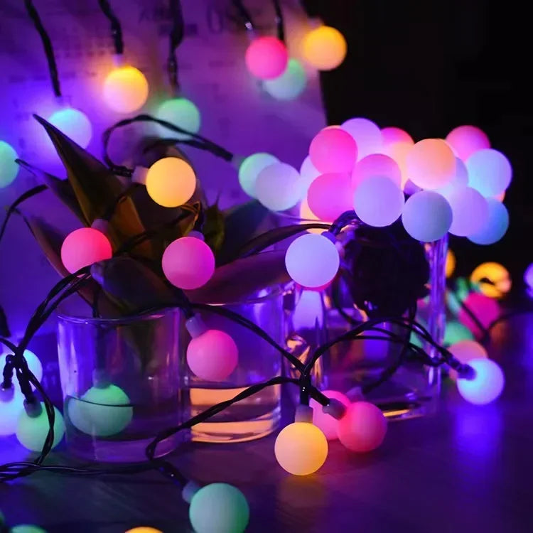 3M 10M LED Ball String Lights Outdoor Lamp USB or Battery Powered Garland Christmas Tree Fairy Lights for Wedding Home Decor