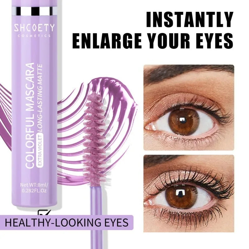 Color Mascara, Waterproof and Non-smudged, Slender and Thick Curly, Christmas Stage Hot Makeup, Eye Cosmetics