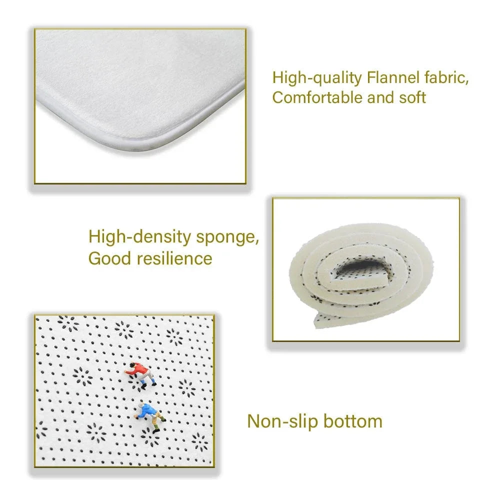 Luxury Nordic Flannel Carpets for Living Room Sofa Beside Texture Decoration Bedroom Rug Large Size Non-slip Washable Lounge Mat