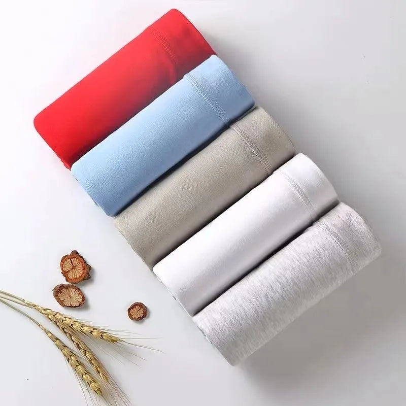 Men's Briefs Sexy Underwear Men 100%Cotton Soft Underpants Comfortable Solid Panties Male High Waist Breathable Underwear Cuecas
