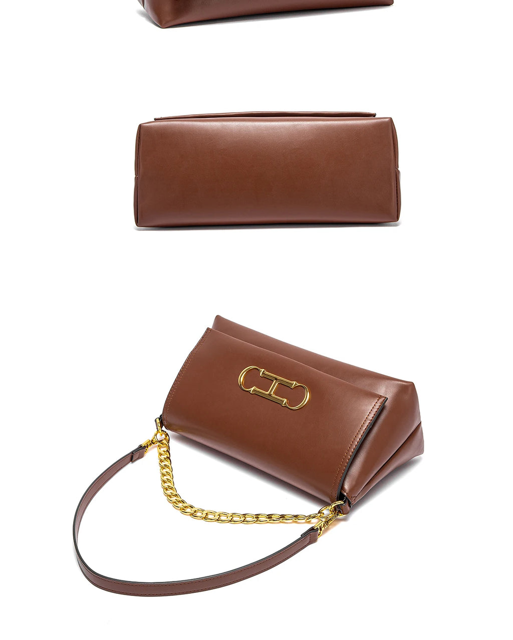 Fashion Classic Retro New Solid Color Square Women's Shoulder Bag Fashion Party Multi functional Occasion Crossbody Bag