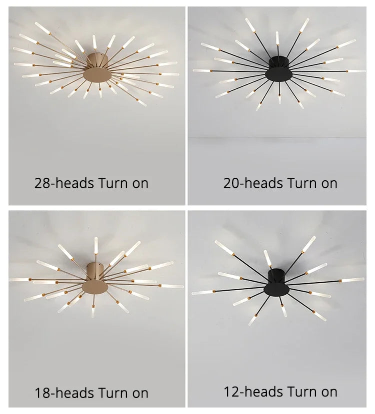 Modern LED Ceiling Lamp Luxury Household Living Dining Room Chandelier Home Decor Bedroom Pendant Light Kitchen Lustres Fixtures