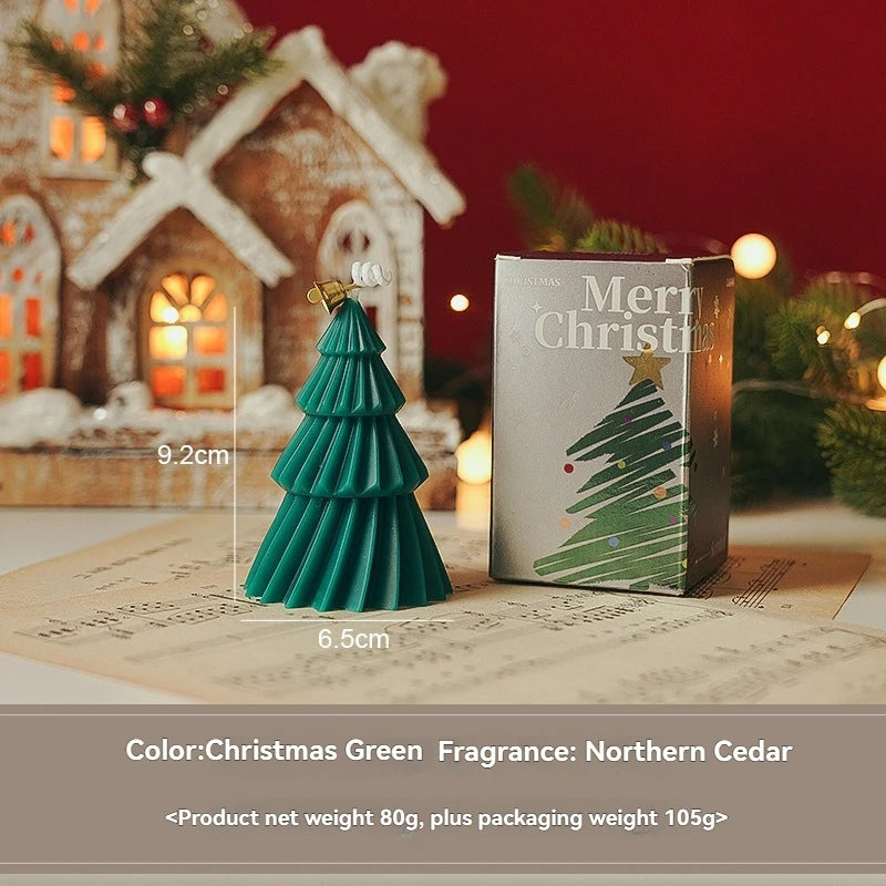Handcrafted Christmas Tree Scented Candles | Creative Festive Ornament & Perfect Gift for Xmas Lovers | Premium Fragrant Decor