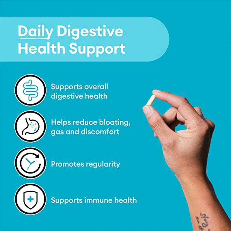 Probiotics 60 Billion CFU - 10 Strains + Organic Prebiotics, Immune, Digestive, Gut Health, Supports Constipation, Gas, Bloating