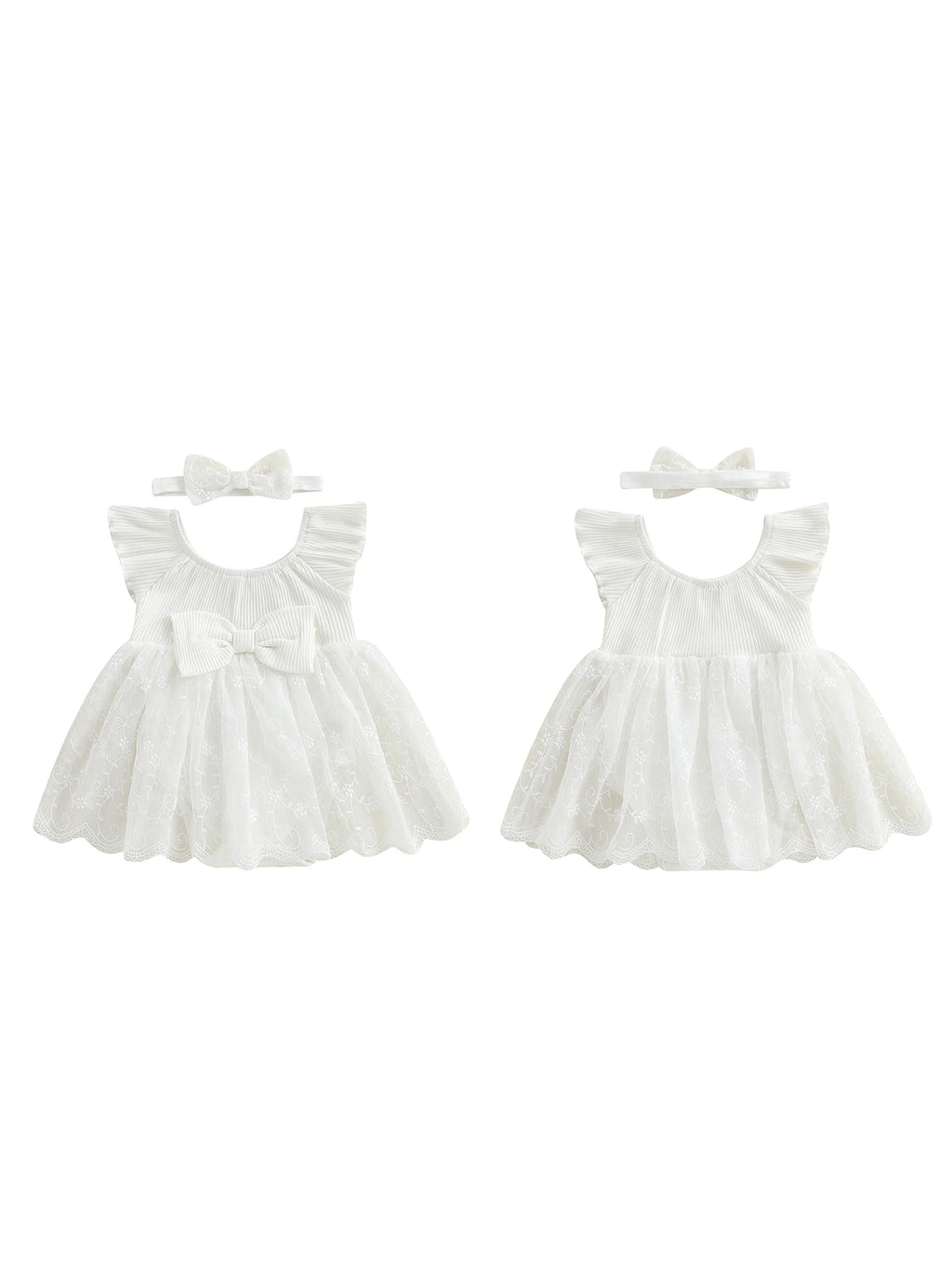 Toddler Girls Floral Print Sleeveless Romper Dress with Matching Headband Set for Summer Beach Outings and Parties