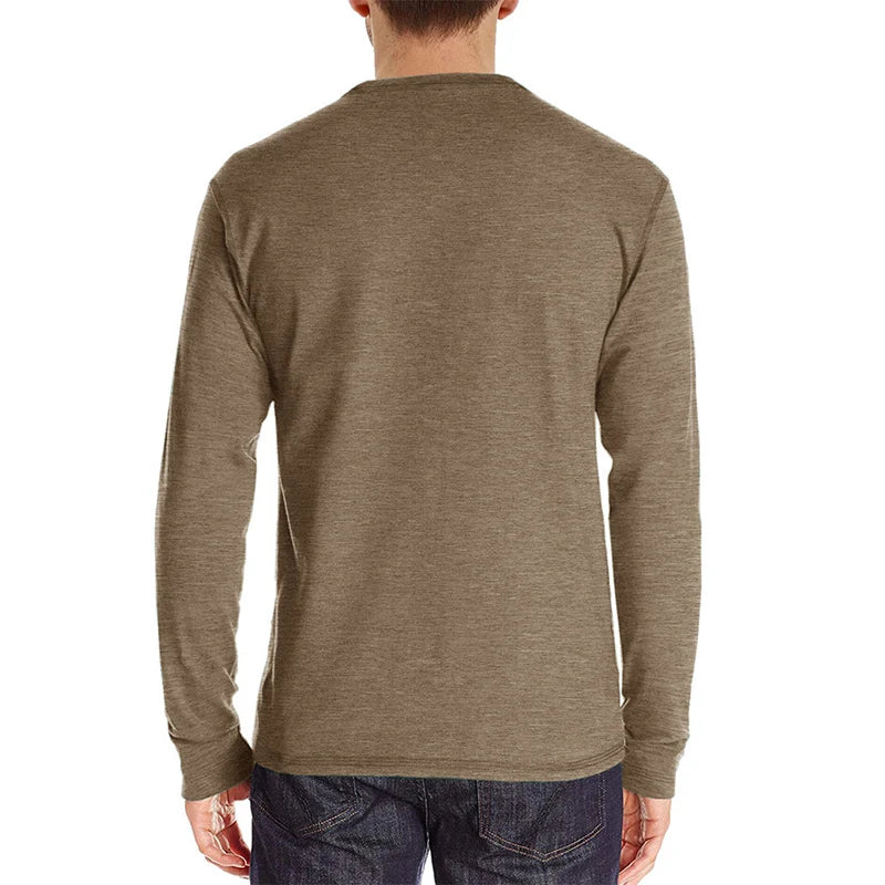 Men Fashion Casual T-Shirts Long Sleeve Tops For Man Soild O Neck Shirts Elastic Gym T Shirt Soccer Tees Streetwear Man Clothing