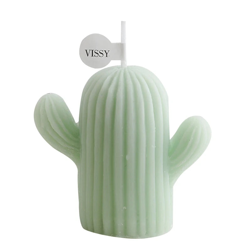 Small Cactus Scented Wax Candles Ornament for Home Bedroom Office Wedding Party Decoration for Cre