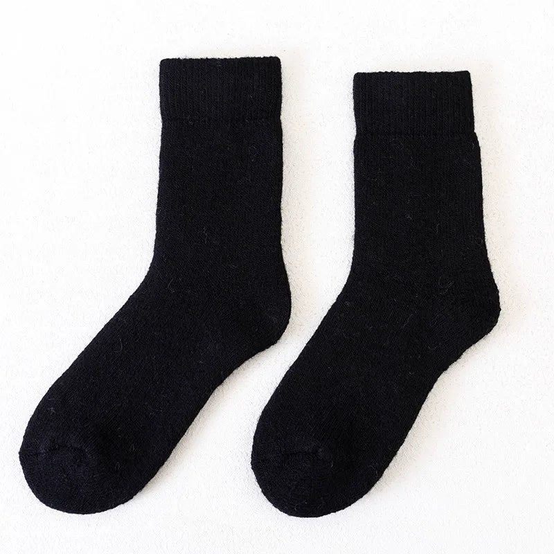 Men's Socks Winter Socks Calceta Hombre Skarpety Meskie Harajuku Super Plush Warm Funny Thickened Solid Socks Merino Wool Socks