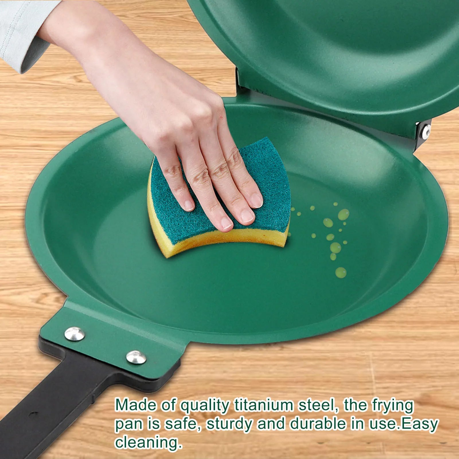 New Double Sided Pancake Pan Frying Pot Cookware for Kitchen Omelet Steak Ham Pans Kitchen Gas Stove Utensils Cooking Pot ﻿
