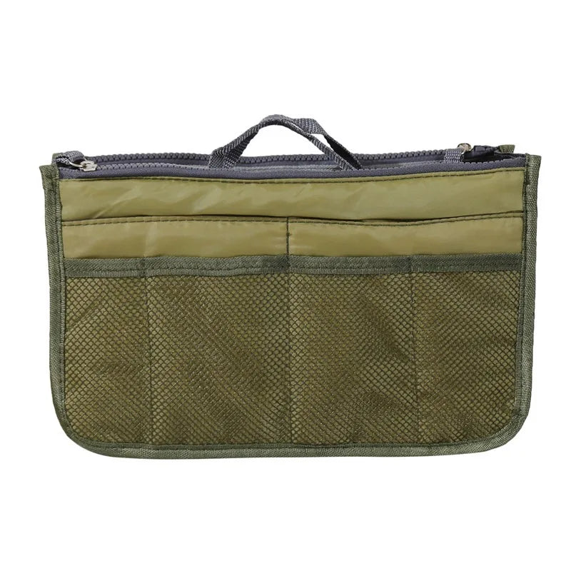 Organizer Insert Bag Women Nylon Travel Insert Organizer Handbag Purse Large Liner Lady Makeup Cosmetic Bag Cheap Female Tote