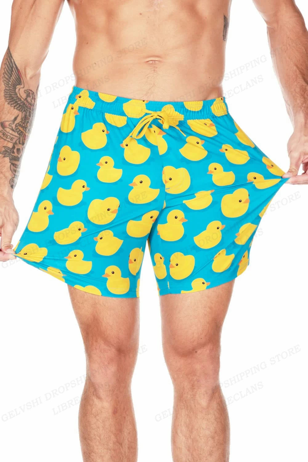 Duck Board Short Kids Beach Shorts Men's Swimming Trunks Masculina Casual Shorts Boy Sports Briefs Swimwear Trunk Quick Dry Pant