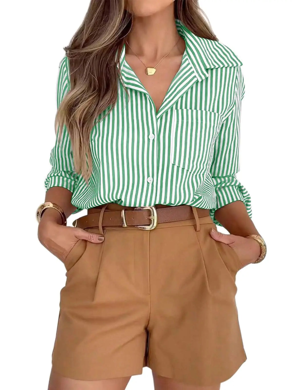 Woman Clothing Informal Long Shirt Shirt, Women's Lingerie, Cardigan Open And Stylish, Polyester Style, Full Decorative Length