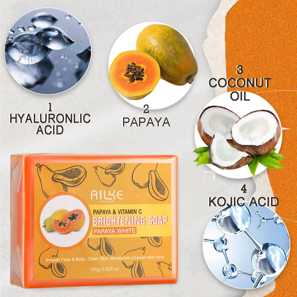 AILKE Double Glutathione Whitening Daily Skin Care, Clean Skin, Lightening, Even Toning, Remove Melanin, For All Skin Types
