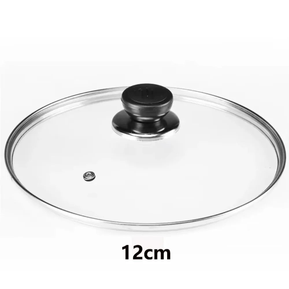 Durable Universal Pot Cover Tempered Glass Visible Pot Lid Anti-scalding Round Cookware Parts Kitchen Accessories