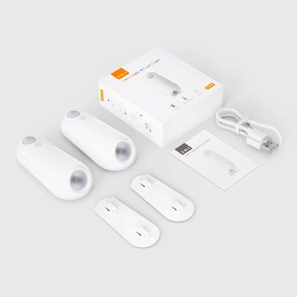 LED Smart Motion Sensor Night Light, Toilet Seat Lights, USB rechargeable 8Color Lamp for Summer Corridor WC Camping Home Decor