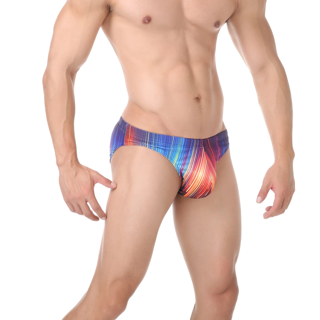 Men Swimming Trunks Sexy Low-waisted Briefs Bikini Summer Sport Beach Shorts Swimsuit Swimwear Bathing Suit Surfing Swim Briefs