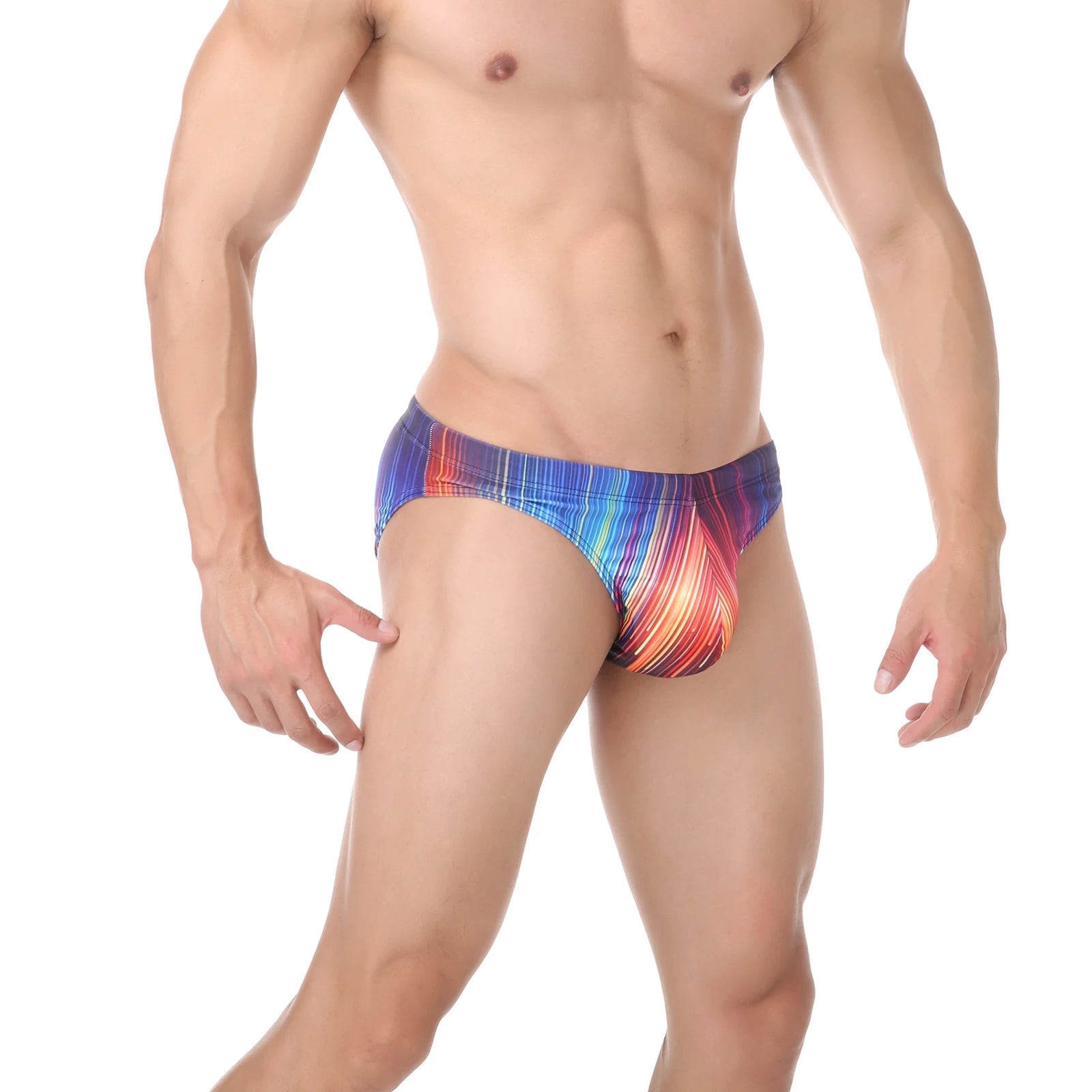 Men Swimming Trunks Sexy Low-waisted Briefs Bikini Summer Sport Beach Shorts Swimsuit Swimwear Bathing Suit Surfing Swim Briefs