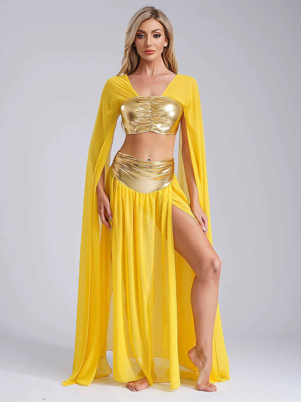 Women Masquerade Carnival Halloween Fancy Dress Up Ancient Rome Egyptian Cleopatra Cosplay Costume Two Picece Belly Dance Suit