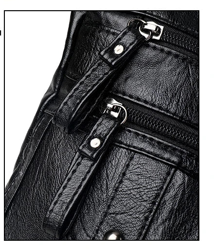 Soft Leather Mother Bag Large Capacity Fashionable Shoulder Crossbody Bag for Women