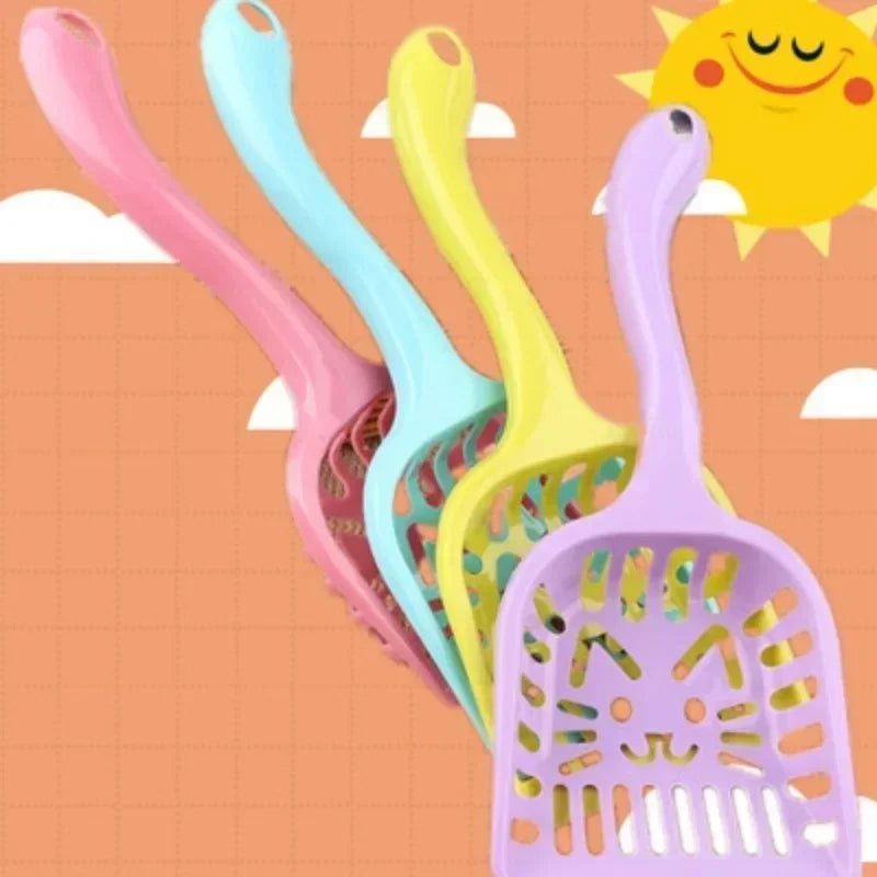 1Pc Pet Products Shovel Cat Litter Plastic Scoop Cat Sand Cleaning Dog Food Spoons Cat Sand Shovel Pet Supplies