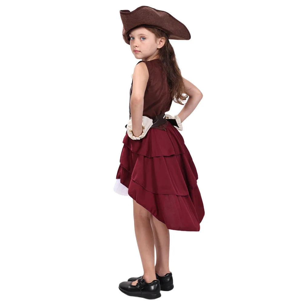 Children, adults, Caribbean pirates, character costumes, female Somali pirates, pirate suits, game costumes, uniforms